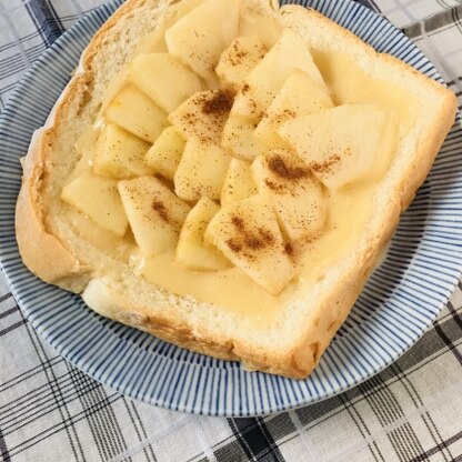 食パンを使ったアップルパイなのでお手軽に作れますね。
カスタードは甘めの味にしました。
りんごの酸味と甘いカスタードがよく合っていて美味しかったです。